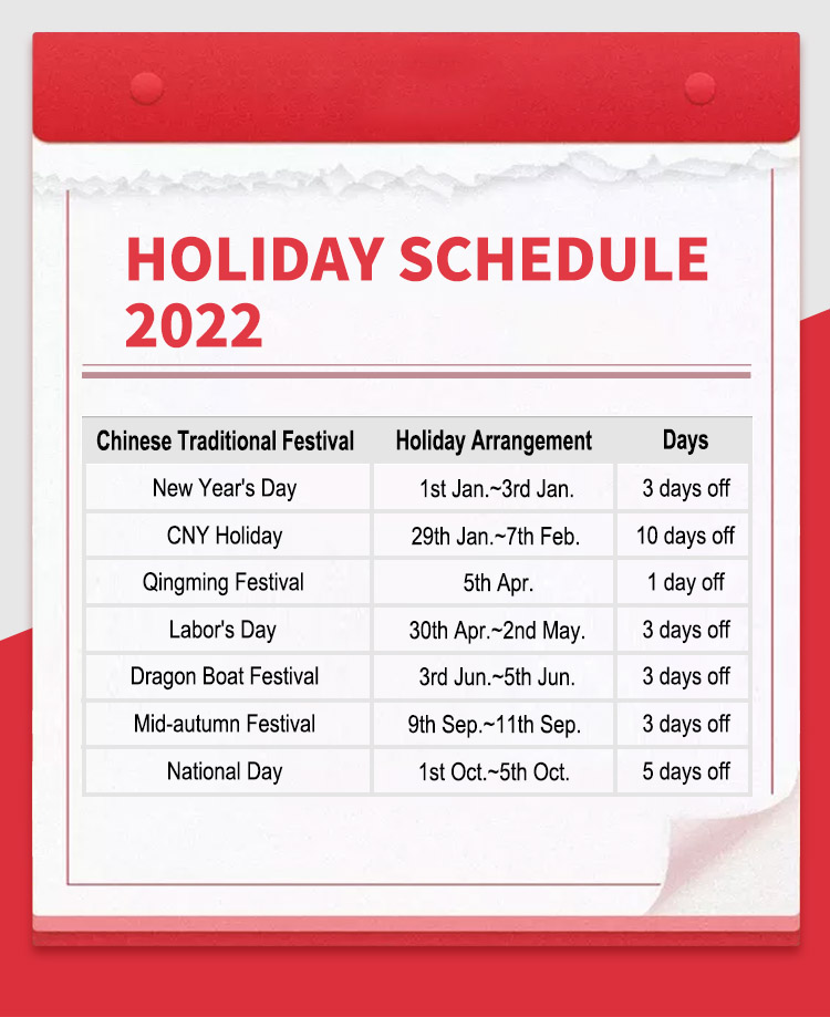 Holiday Notice