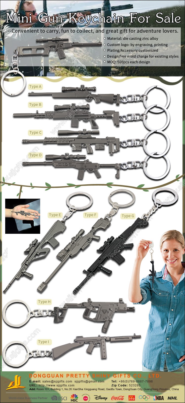 Mini Gun Keychain