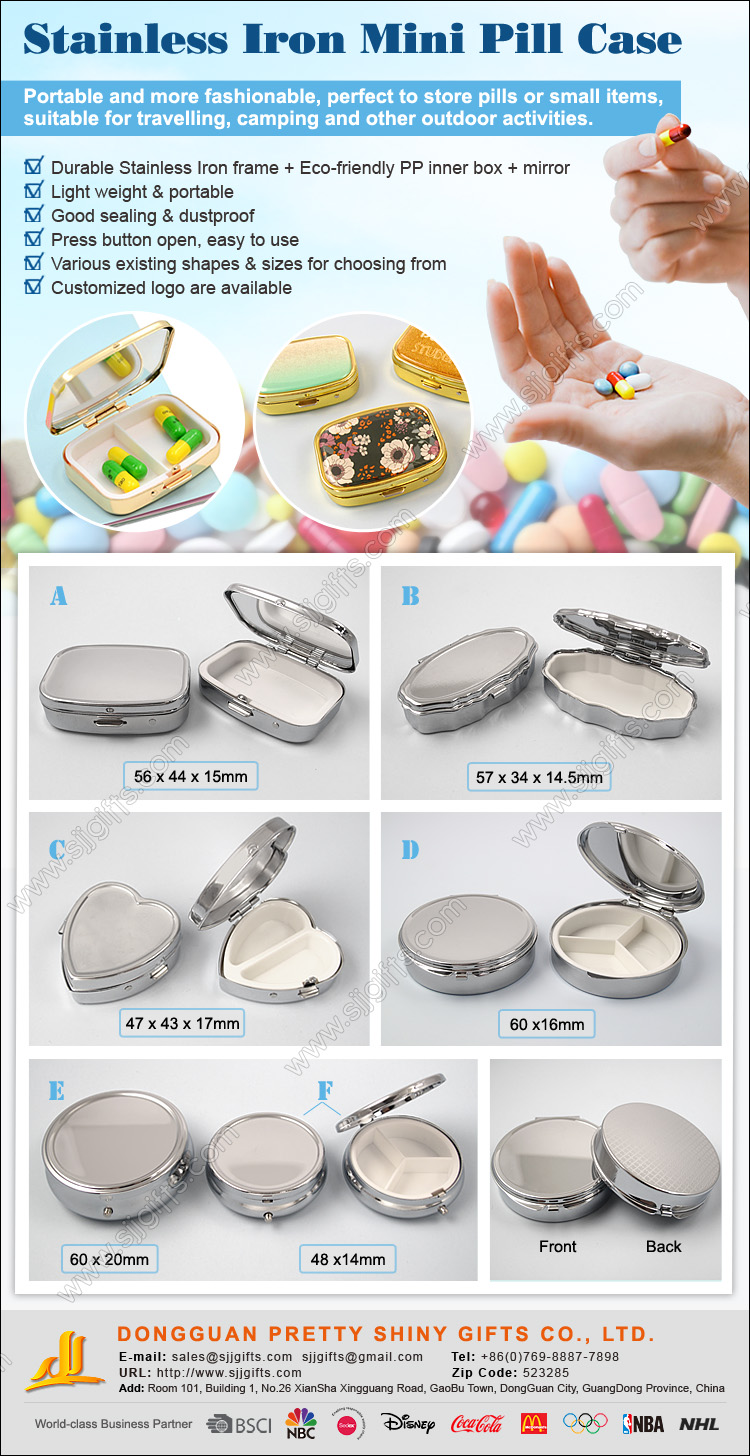 Stainless Iron Mini Pill Case